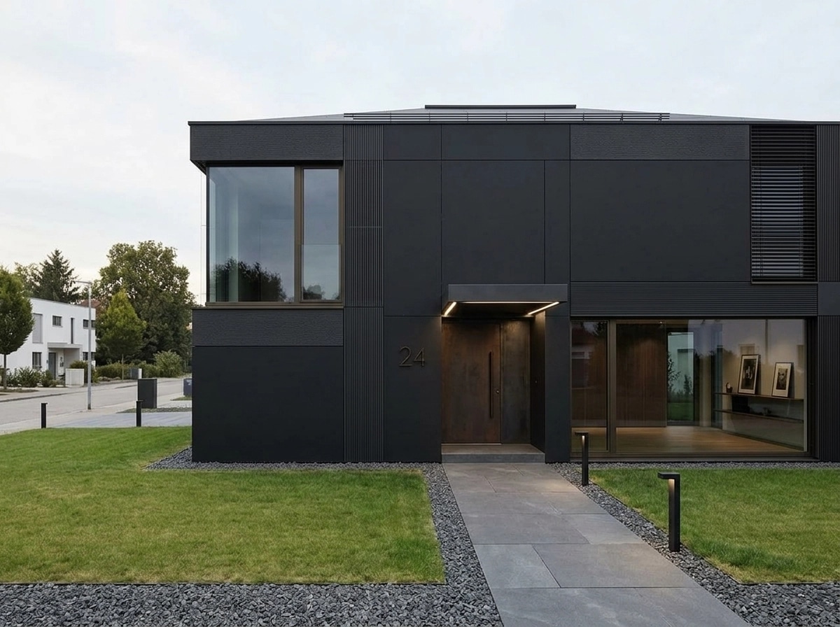 Facade design in Blacktec Facade style — Facade by GenRoom AI