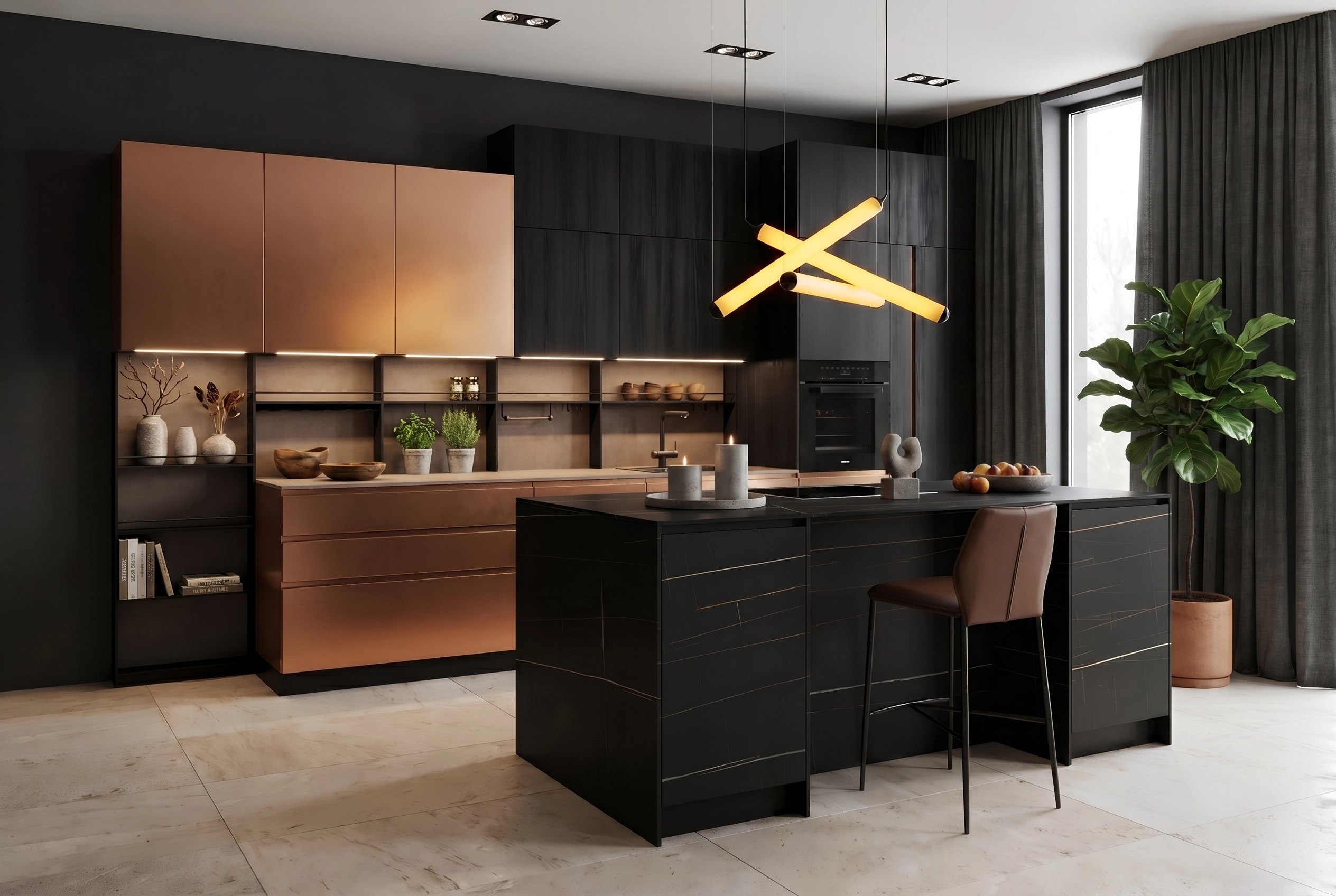 Kitchen interior in Contemporary style — photo by GenRoom AI