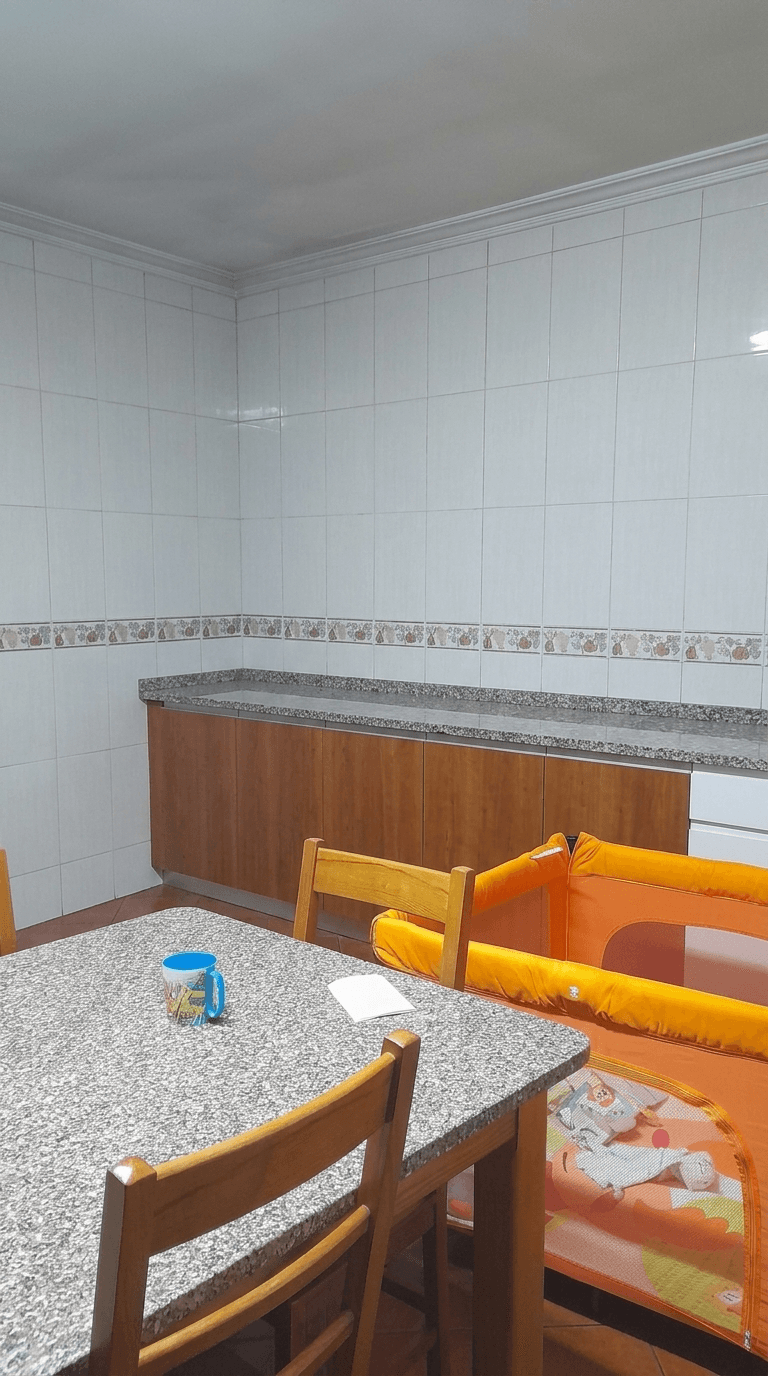 Kitchen interior in Portuguese Modern style — photo by GenRoom AI
