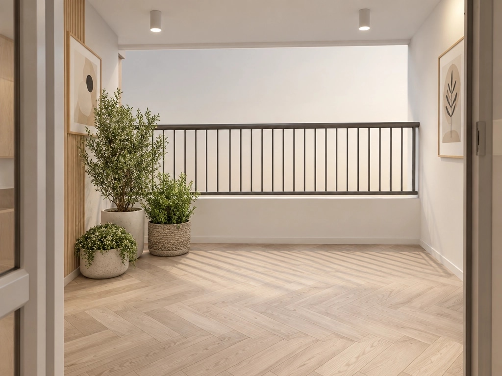 Interior design in Scandinavian style — balcony by GenRoom AI