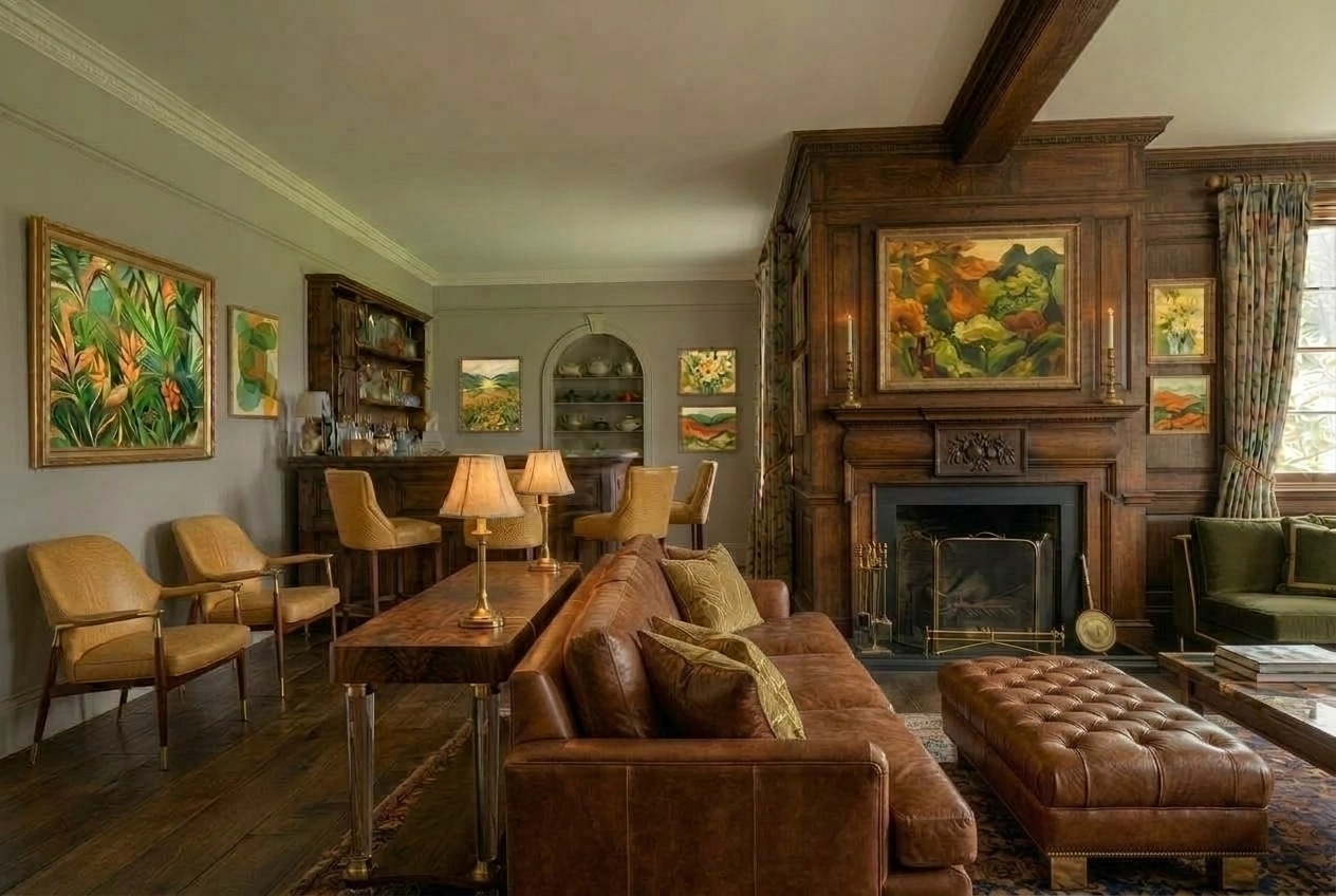 Interior design in British style — Living Room by GenRoom AI