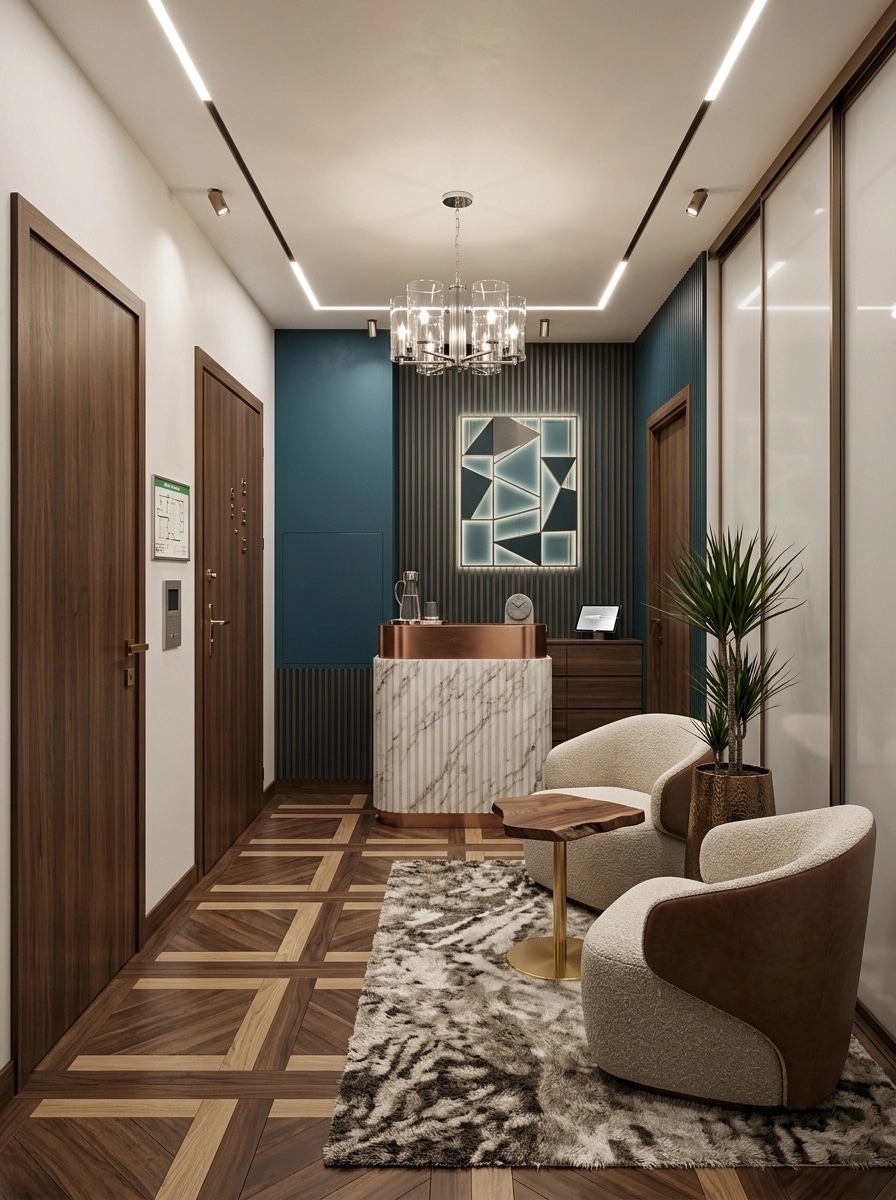 Interior design in Contemporary style — lobby by GenRoom AI