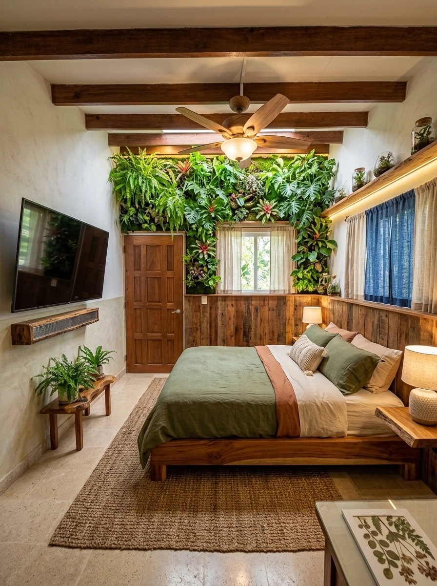 Biophilic Bedroom design — interior photo by GenRoom AI
