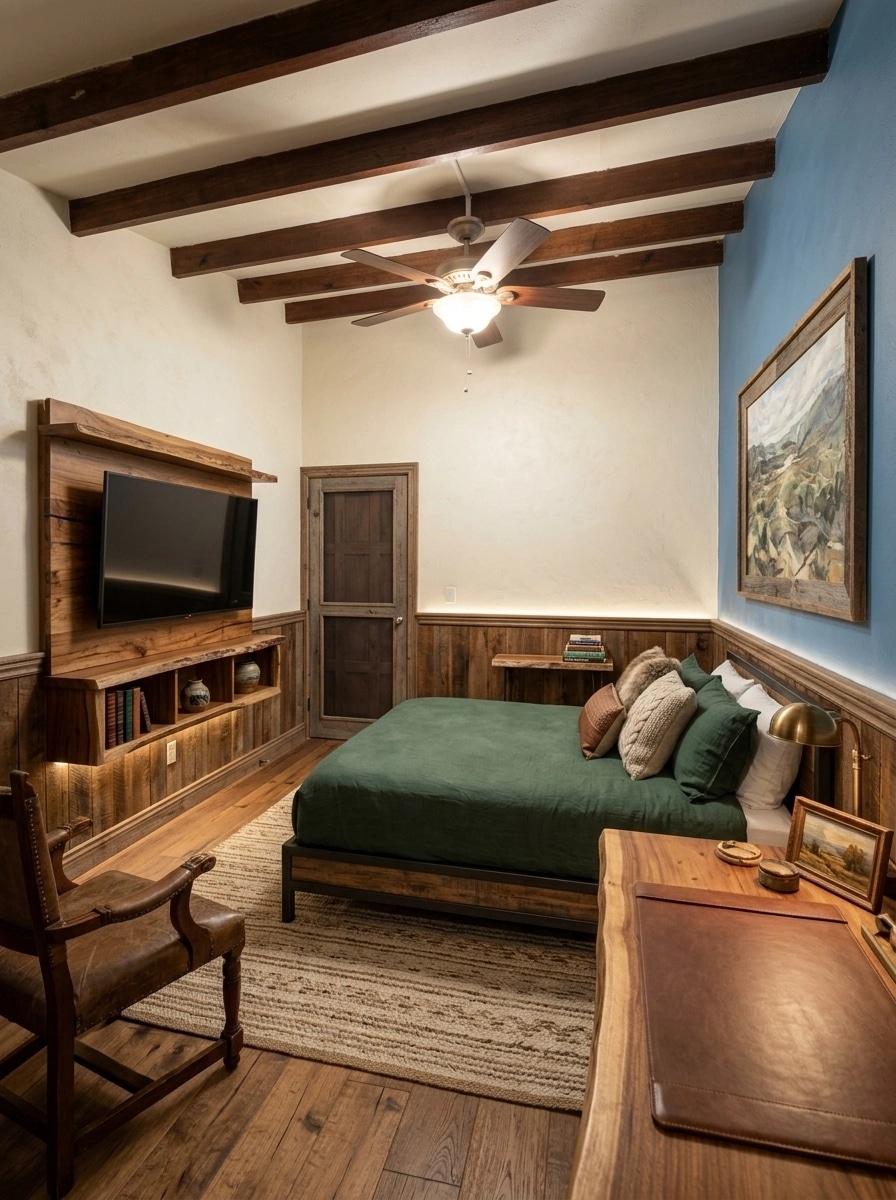Interior design in Rustic style — Bedroom by GenRoom AI