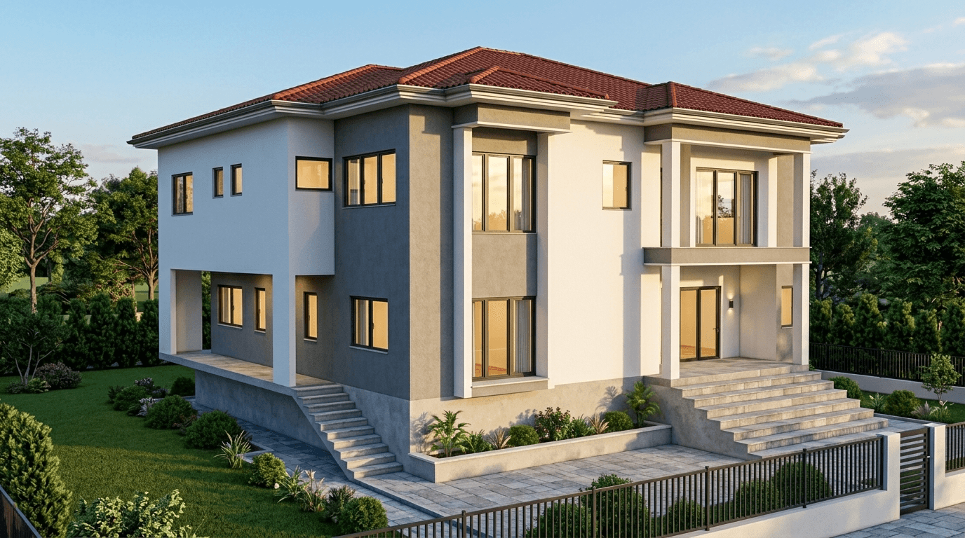 Contemporary Facade Facade design — facade photo by GenRoom AI