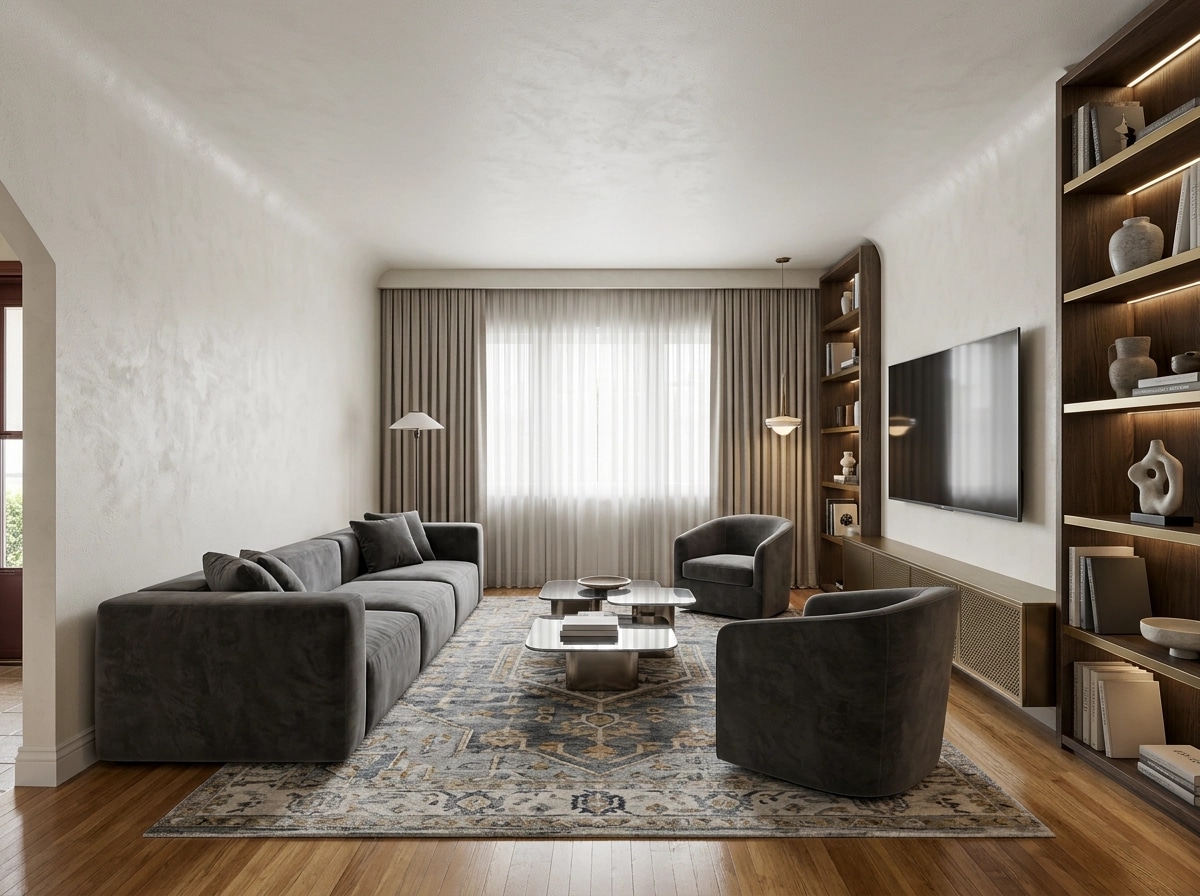 Interior design in Contemporary style — Living Room by GenRoom AI