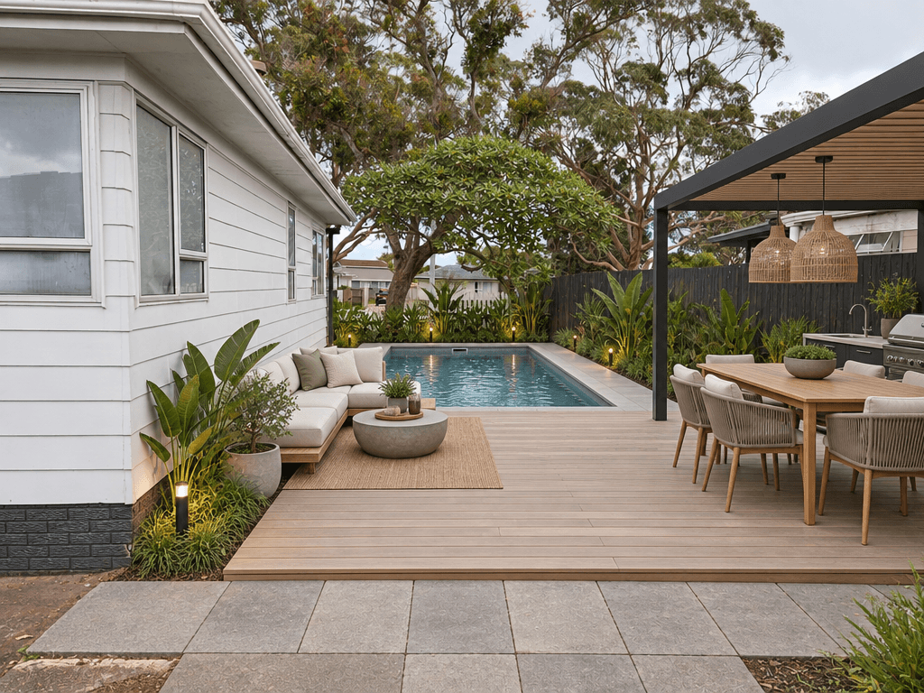 Landscape design in Minimalist Yard style — Yard by GenRoom AI