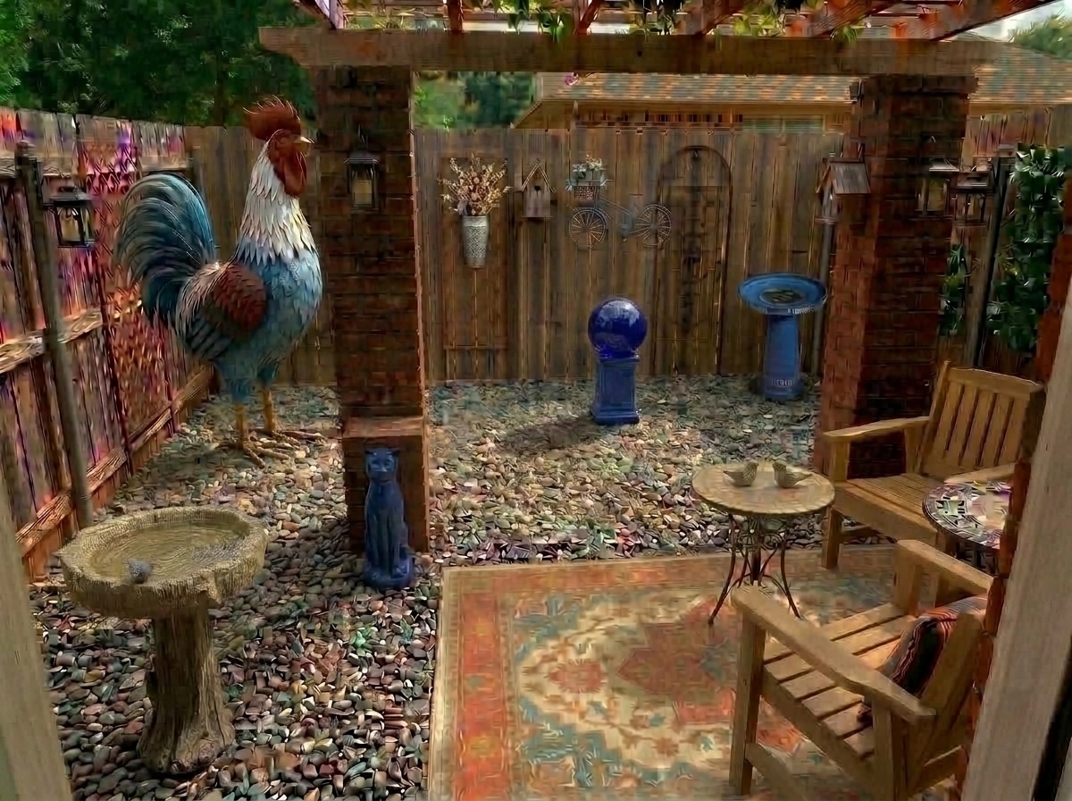 Landscape design in Mediterranean Yard style — Yard by GenRoom AI