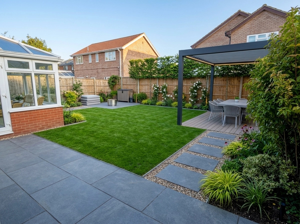 Landscape design in Contemporary Yard style — Yard by GenRoom AI