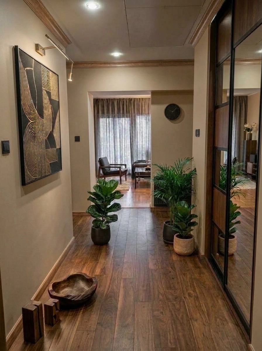 Interior design in Contemporary style — Hallway by GenRoom AI