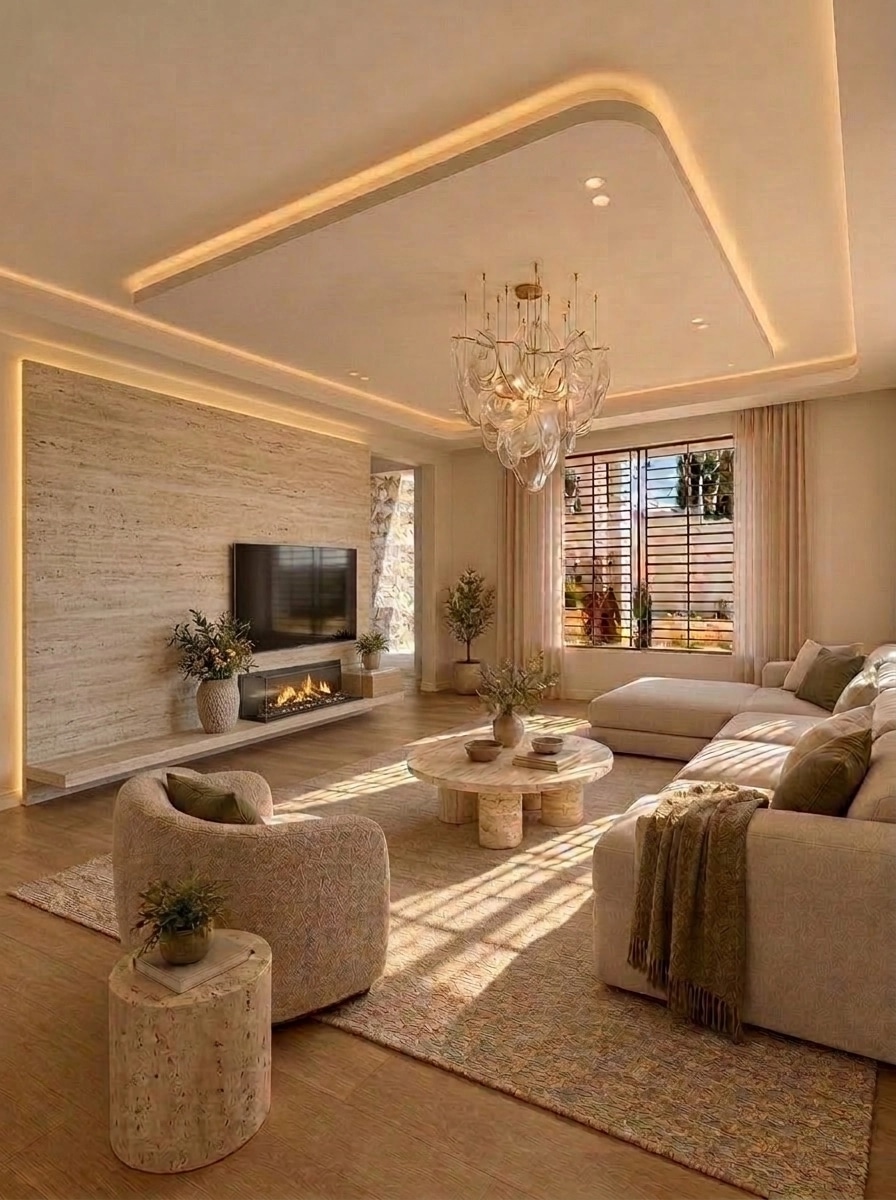 Interior design in Minimalism style — Living Room by GenRoom AI