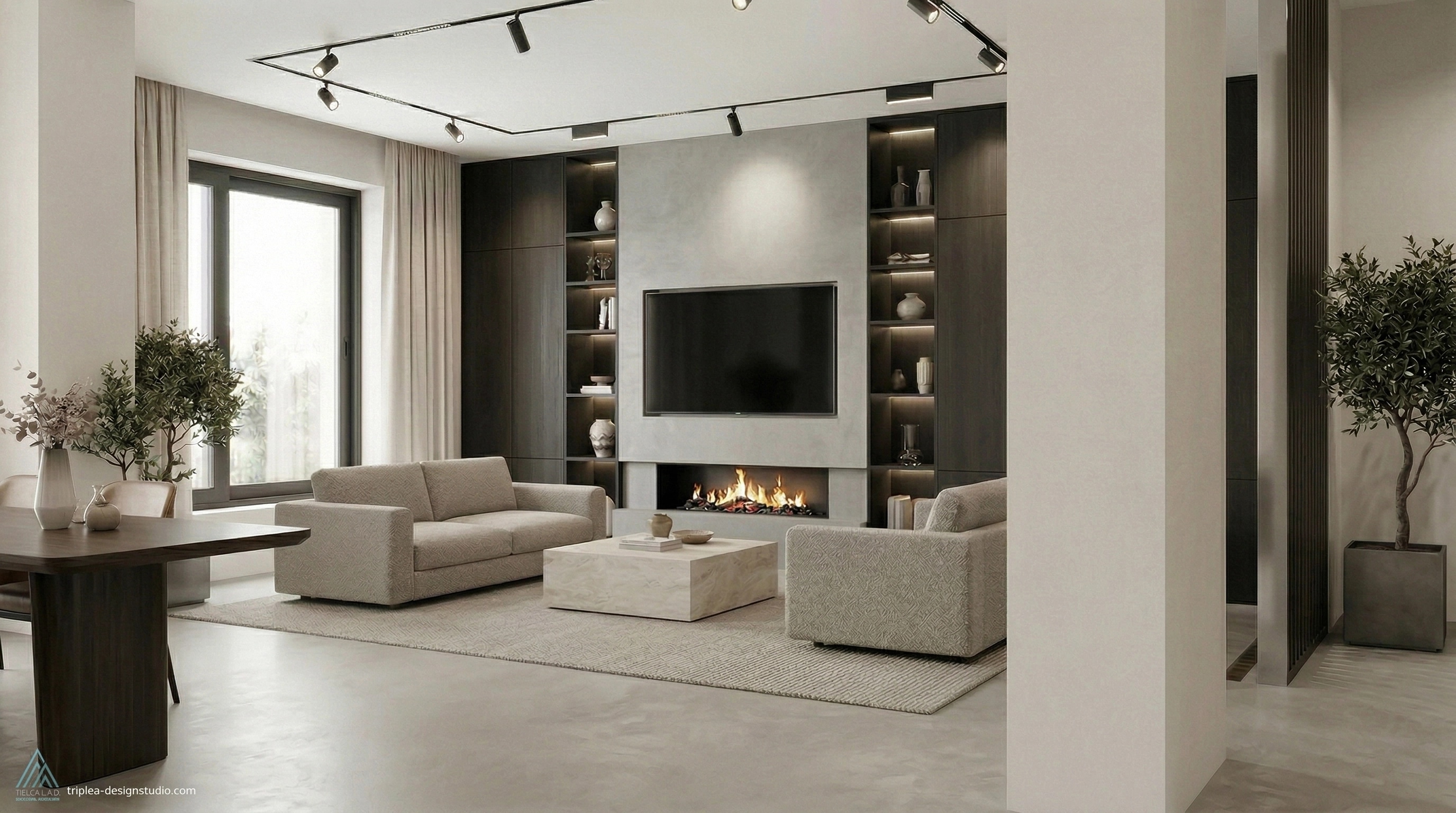 Minimalism Living Room design — interior photo by GenRoom AI