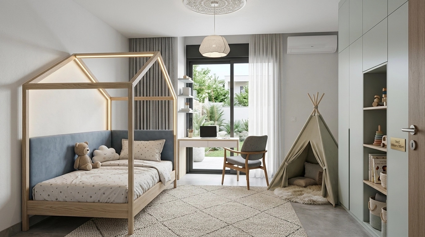 Contemporary Quarto Infantil design — interior photo by GenRoom AI