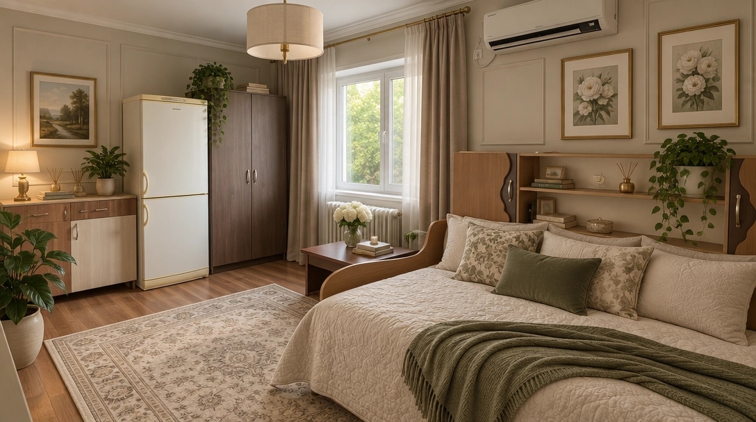 Neoclassic غرفة النوم design — interior photo by GenRoom AI
