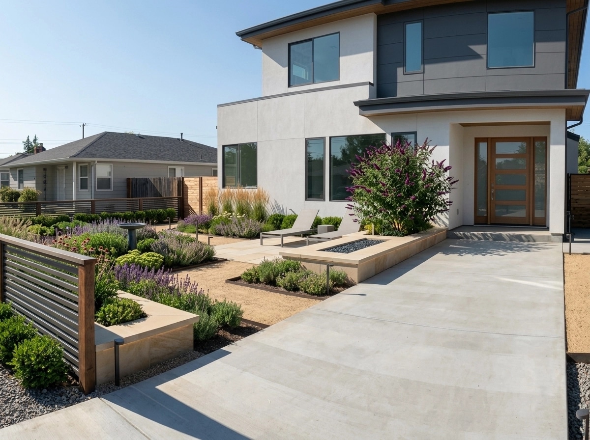 Landscape design in Contemporary Yard style — Yard by GenRoom AI
