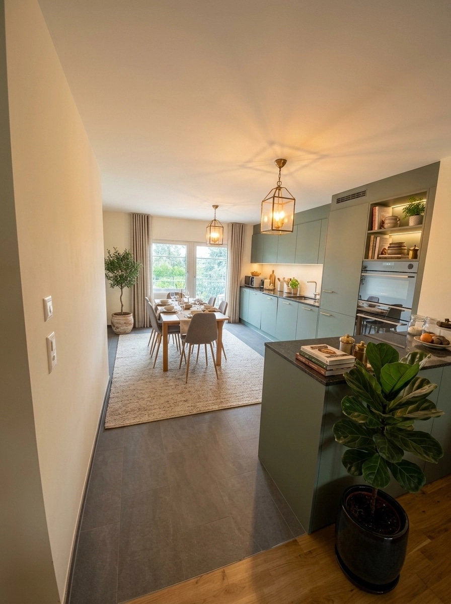 Interior design in Transitional style — dining_room by GenRoom AI