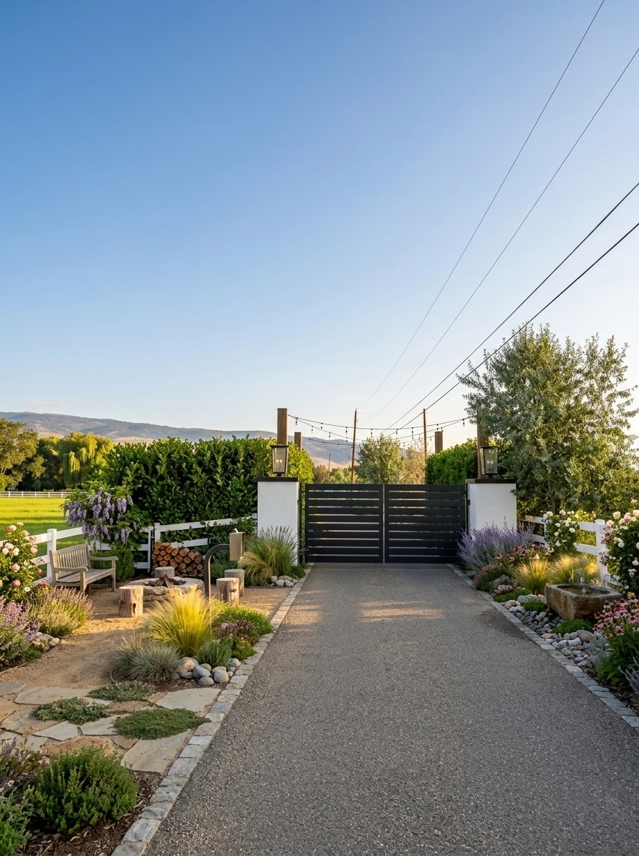 Country Rustic Garden Yard design — yard photo by GenRoom AI