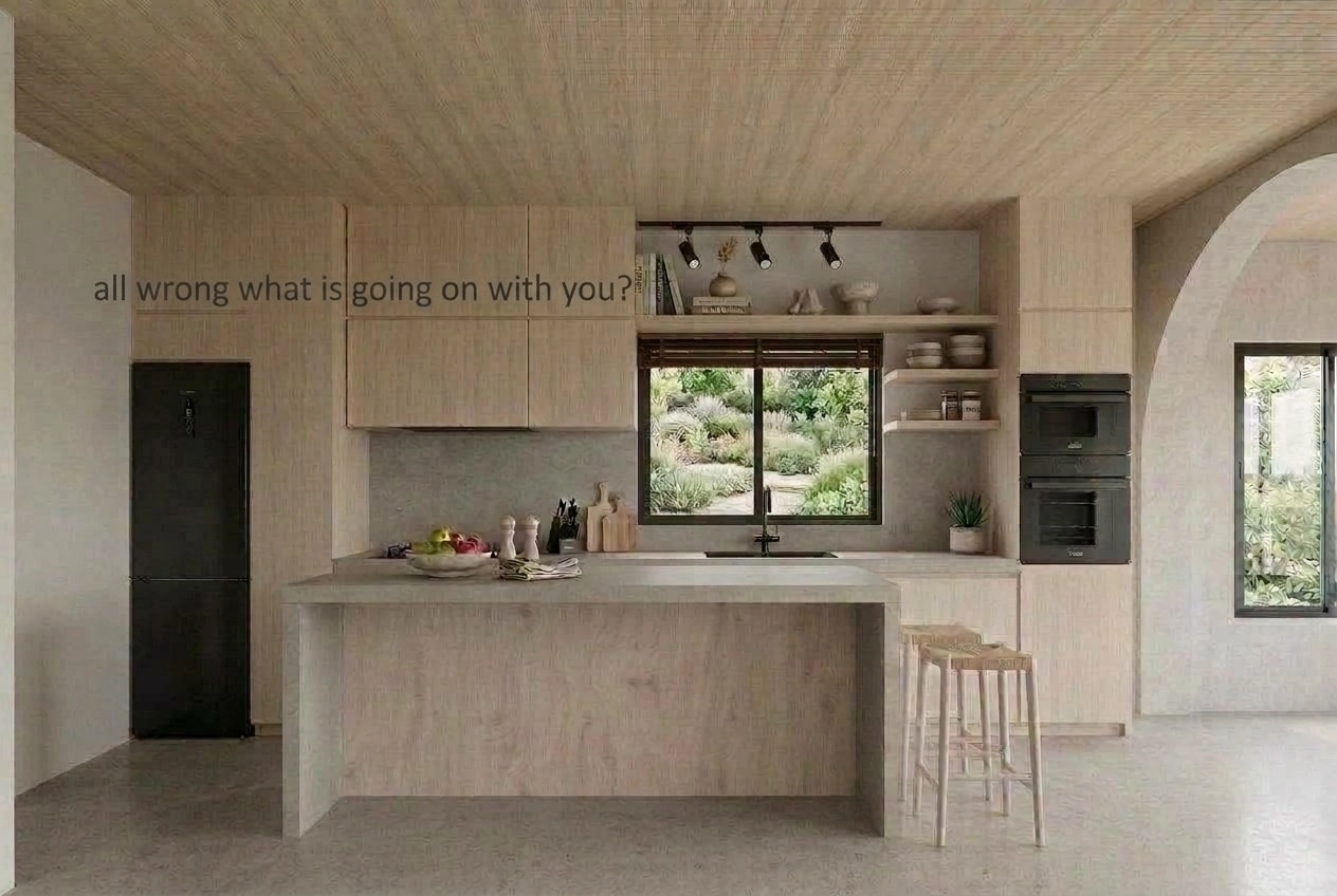 Kitchen interior in Scandinavian style — photo by GenRoom AI