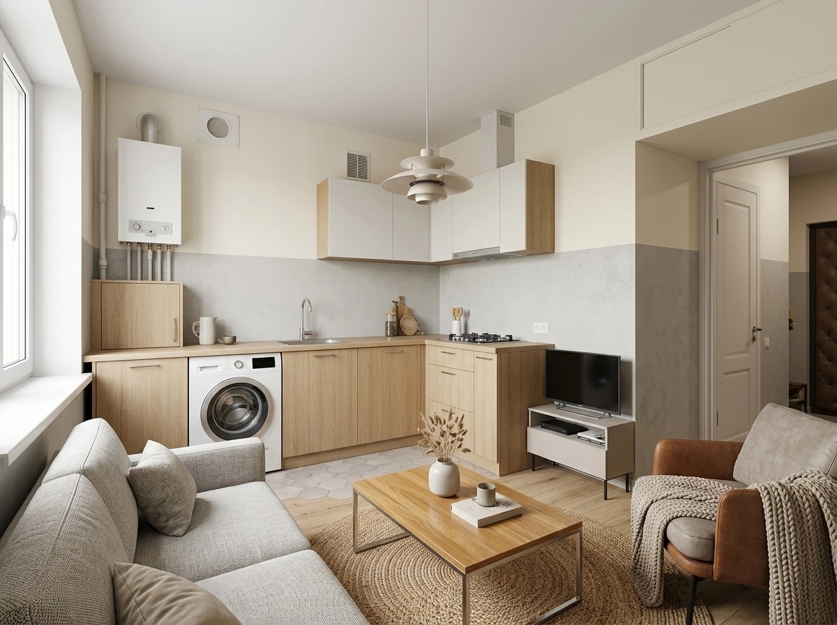 Scandinavian Living Room design — interior photo by GenRoom AI
