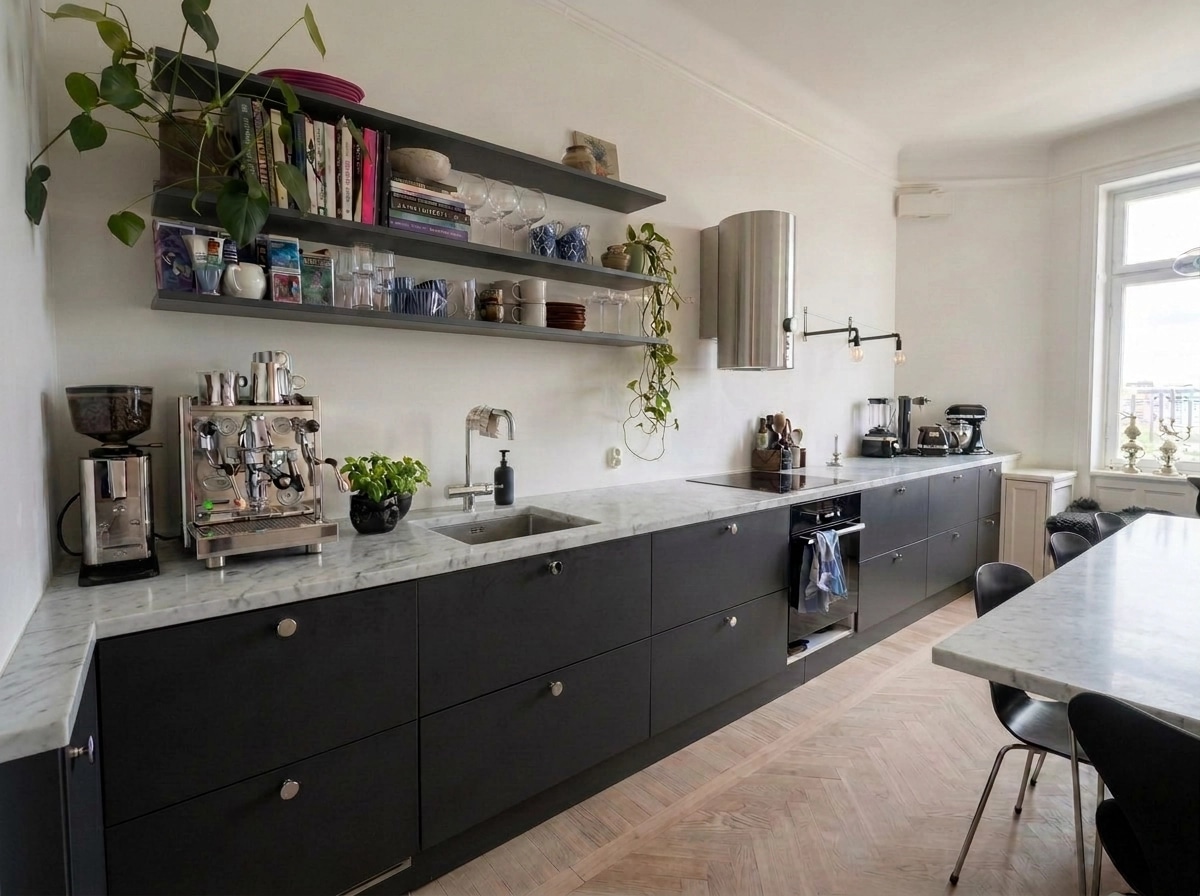Minimalism Kitchen design — interior photo by GenRoom AI