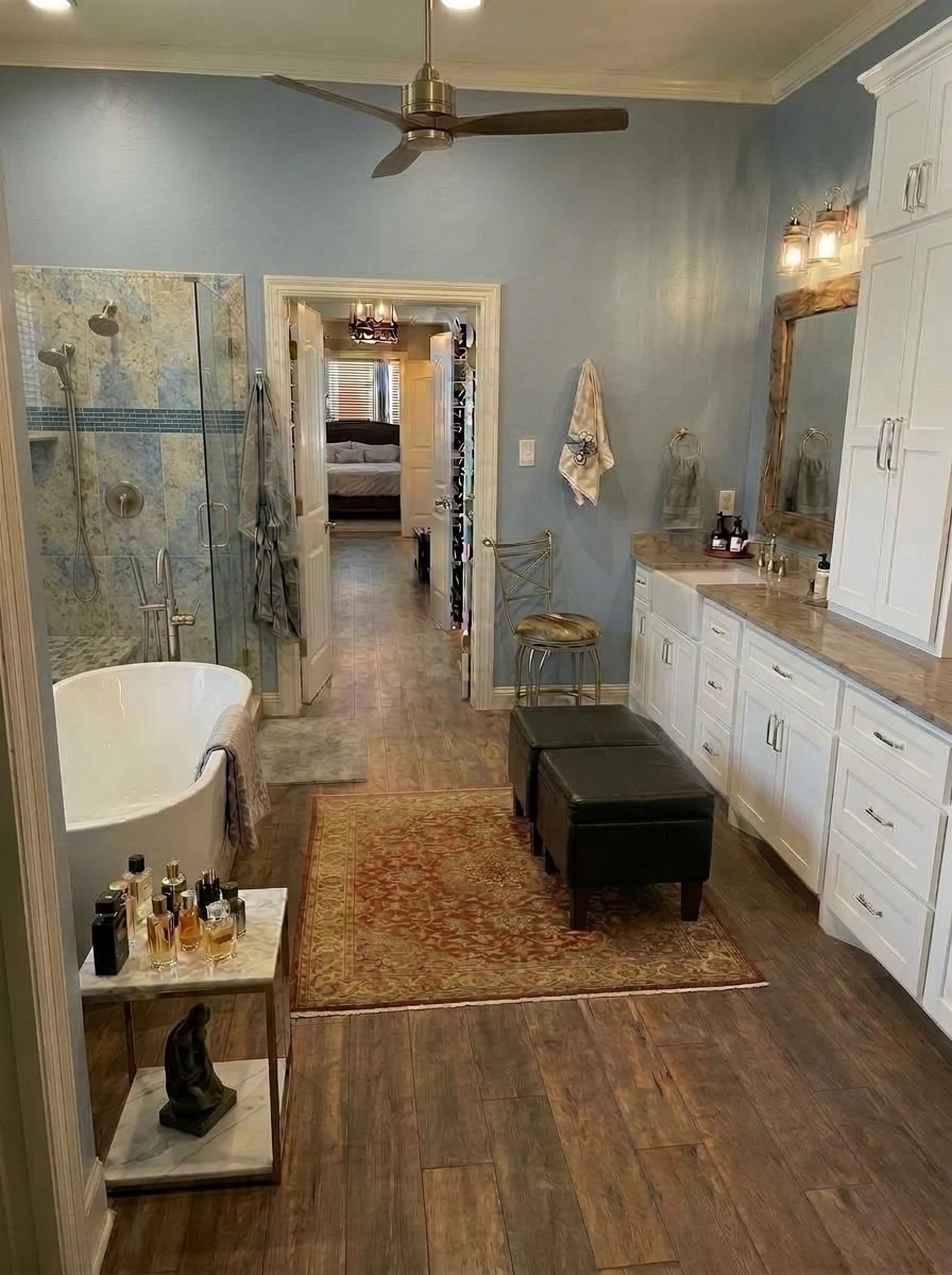 Interior design in Modern Farmhouse style — Bathroom by GenRoom AI
