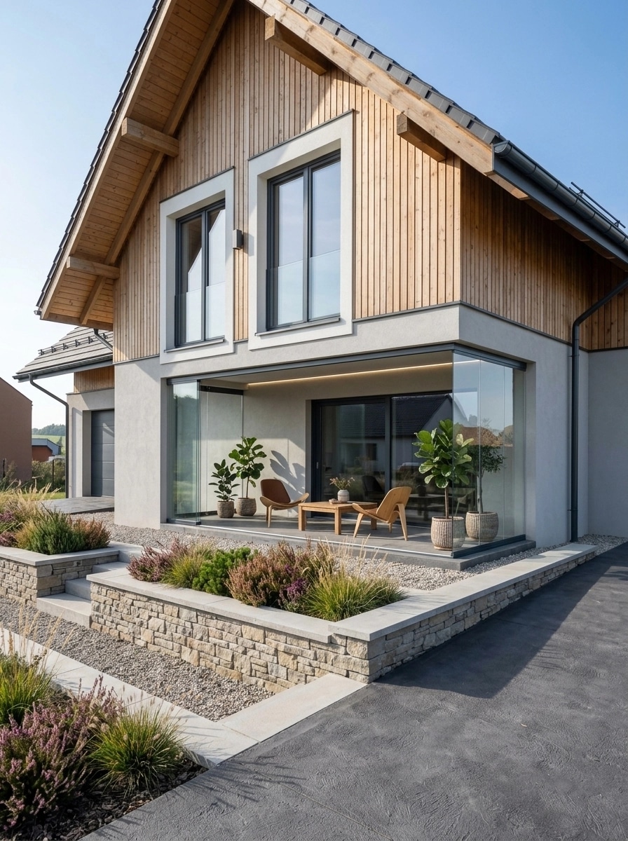 Scandinavian Facade Facade design — facade photo by GenRoom AI