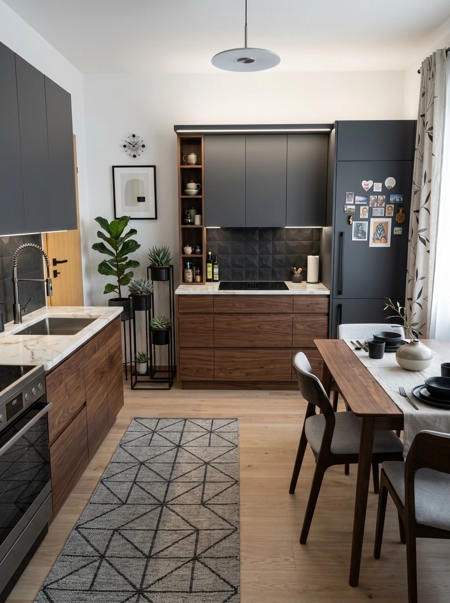 Kitchen interior in Contemporary style — photo by GenRoom AI