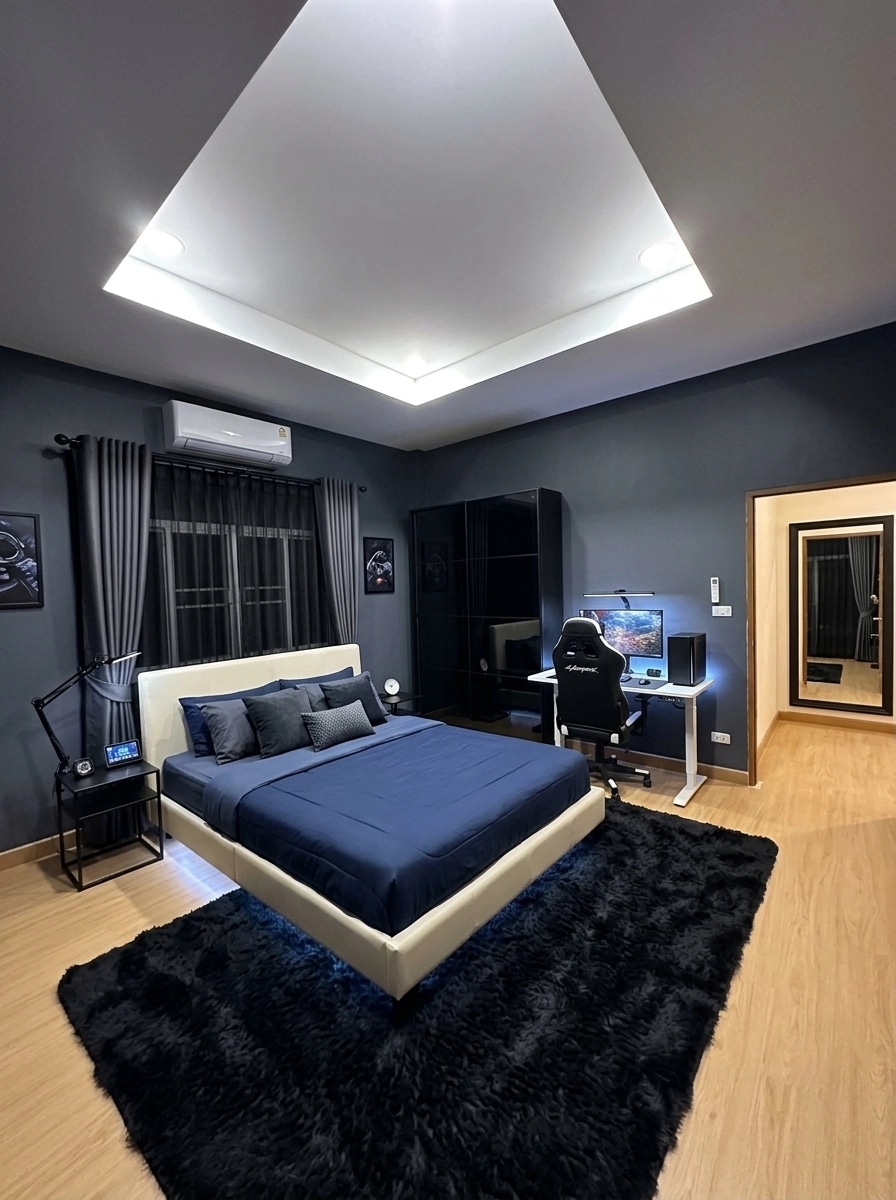 Interior design in Blacktec style — Bedroom by GenRoom AI