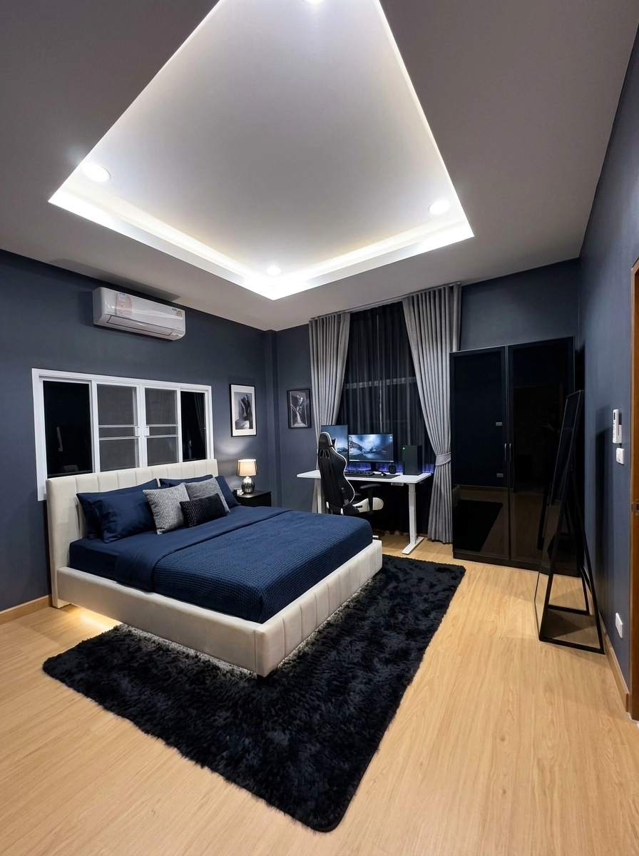 Contemporary Bedroom design — interior photo by GenRoom AI