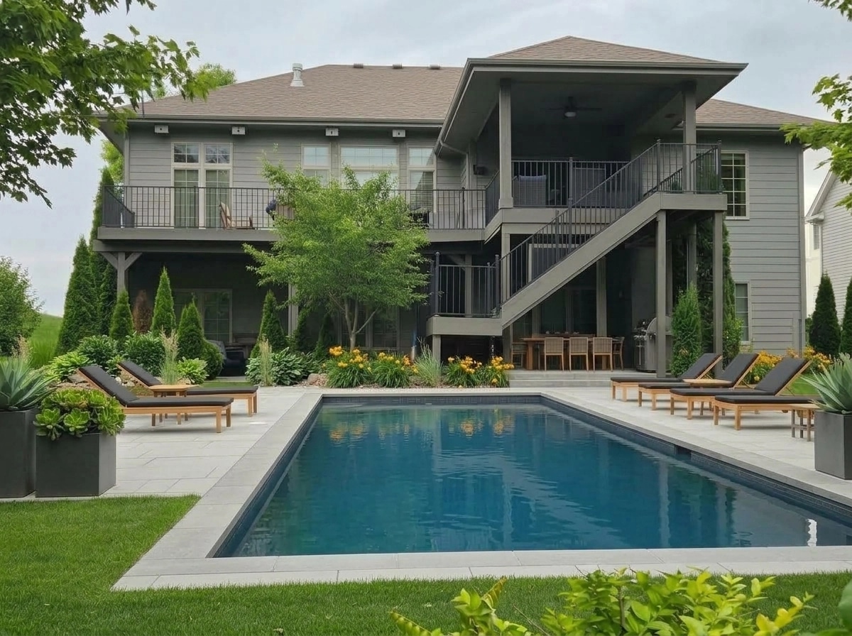 Landscape design in Contemporary Yard style — Yard by GenRoom AI