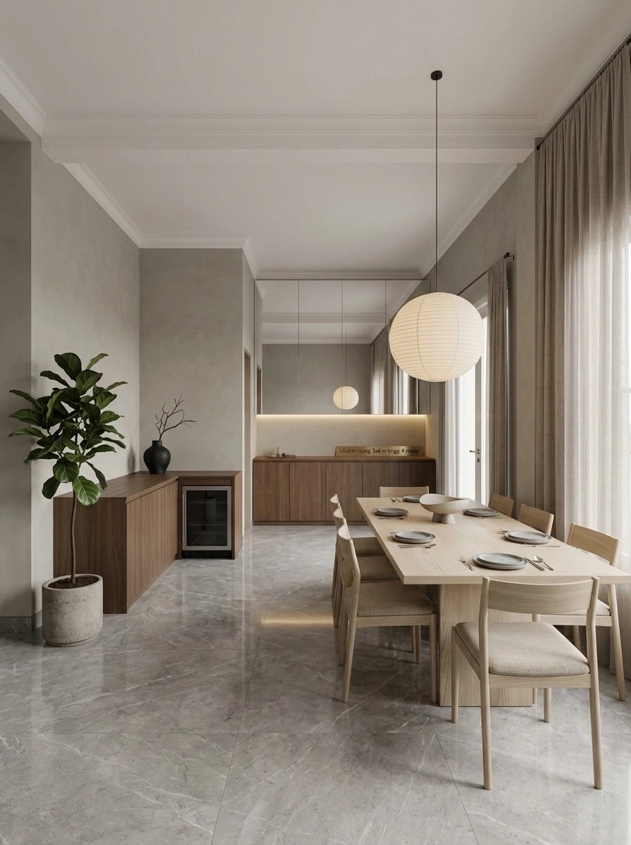 Interior design in Minimalism style — dining_room by GenRoom AI