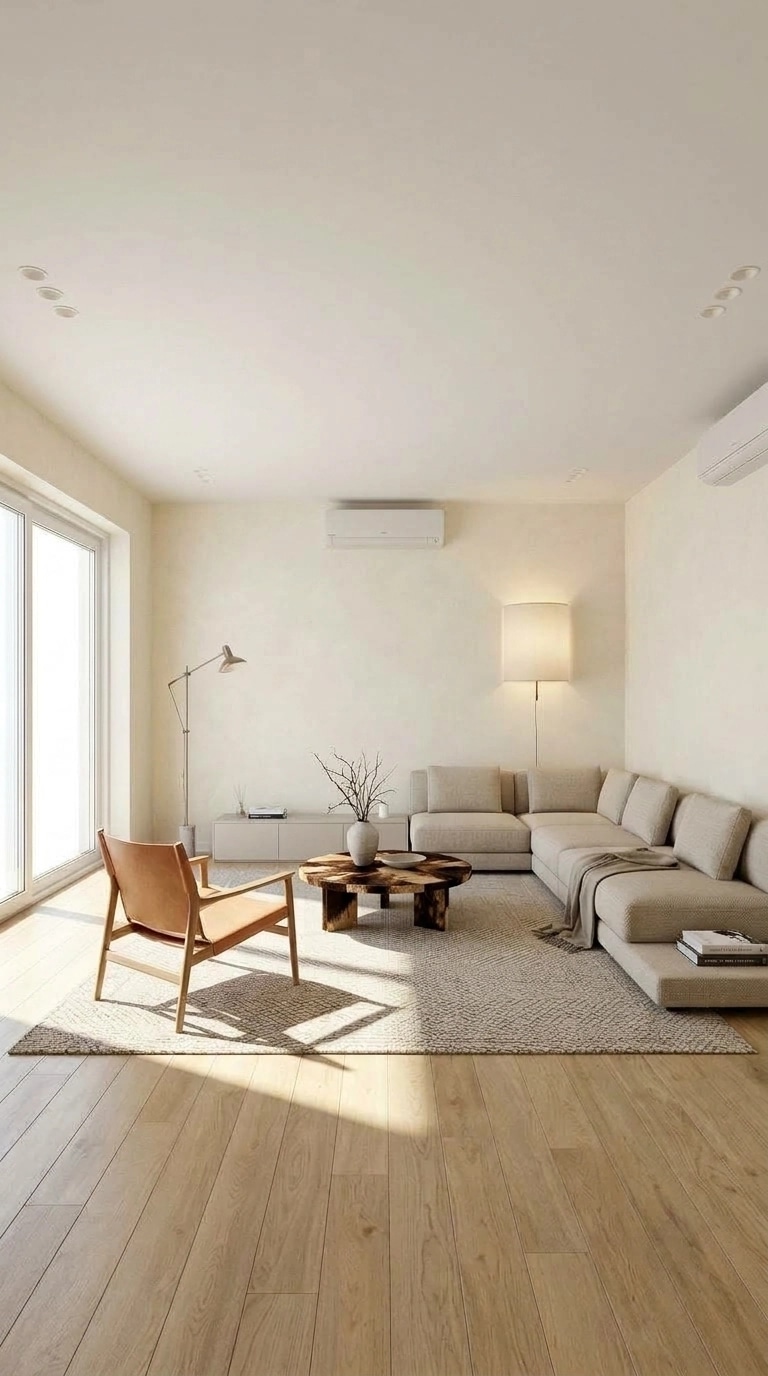 Minimalism Living Room design — interior photo by GenRoom AI