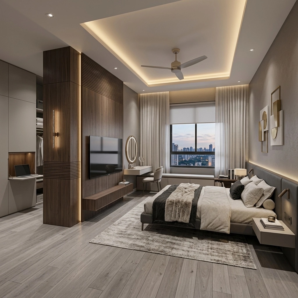 Interior design in Contemporary style — Bedroom by GenRoom AI
