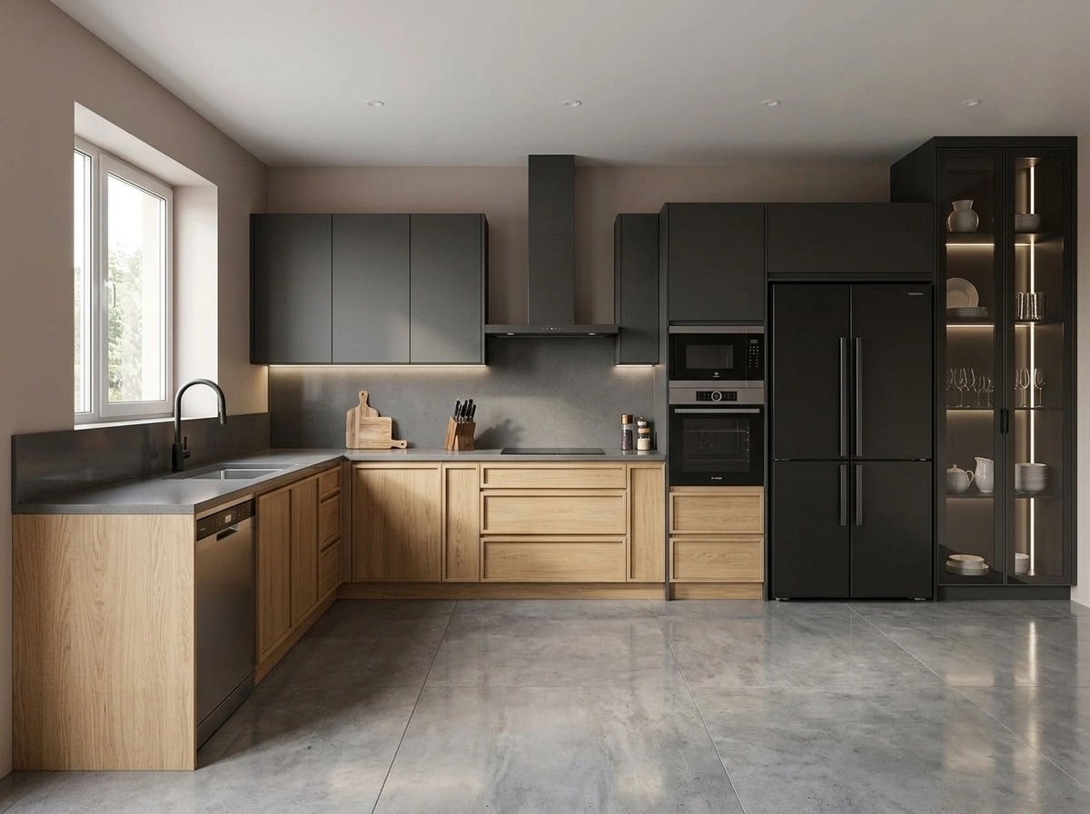 Kitchen interior in Contemporary style — photo by GenRoom AI