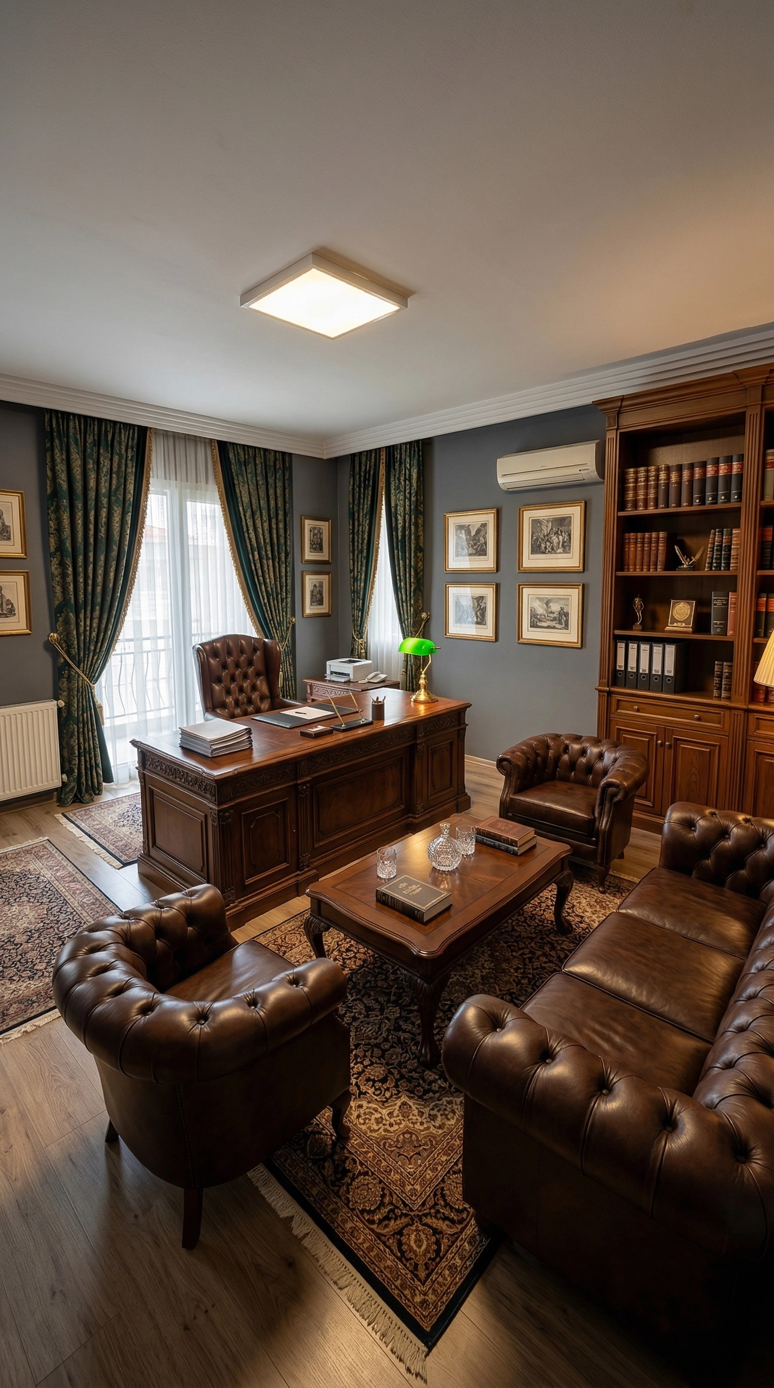 Office interior in Classic style — photo by GenRoom AI
