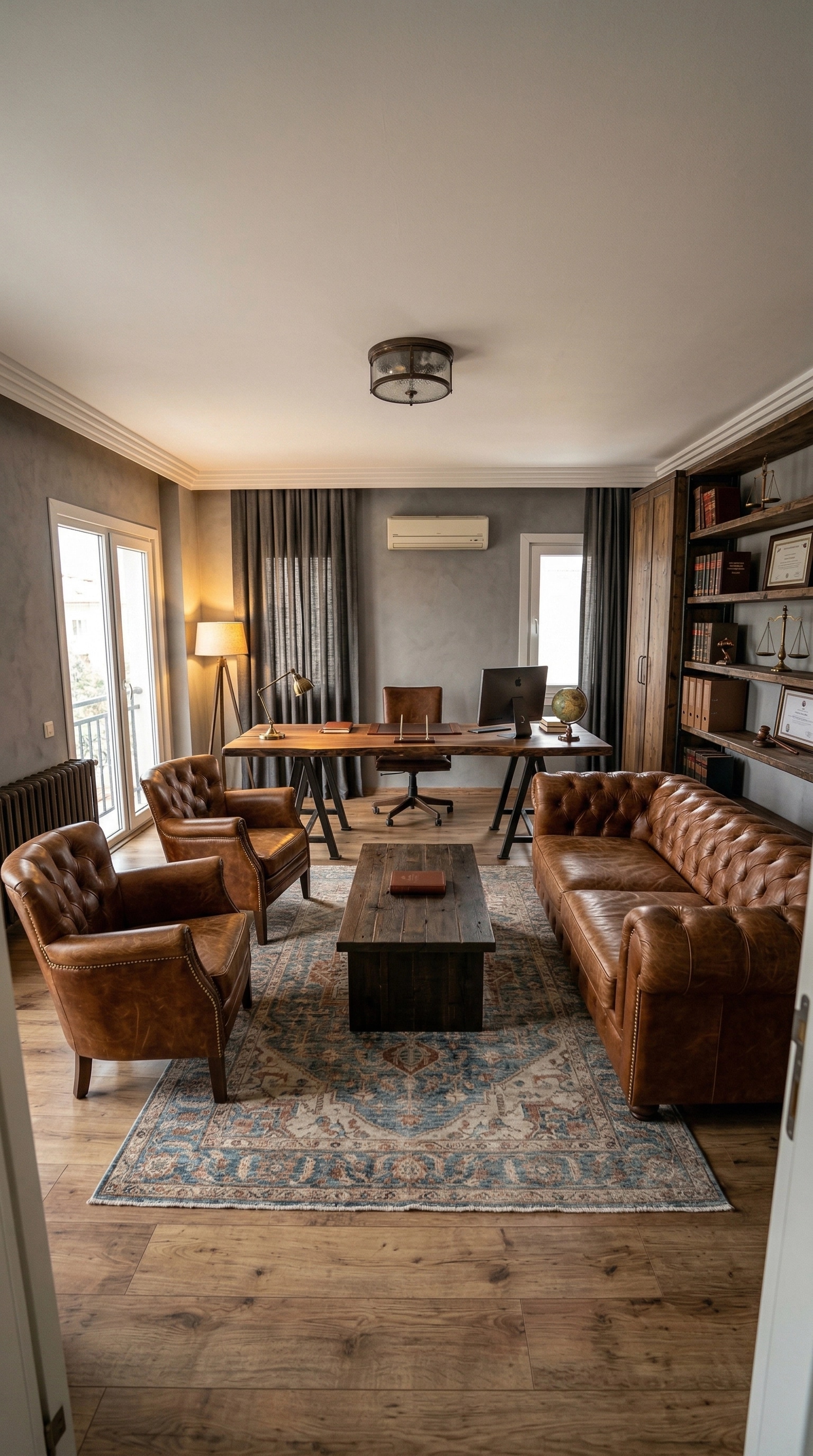 Rustic Ufficio design — interior photo by GenRoom AI