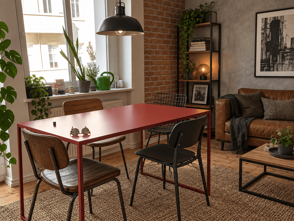 Design de interiores em estilo Loft / Industrial — Sala de Estar por GenRoom AI