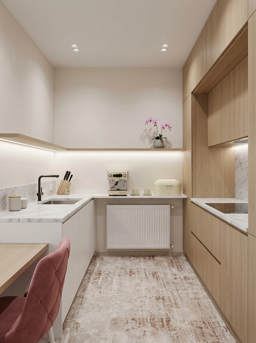 Minimalism Kitchen design — interior photo by GenRoom AI