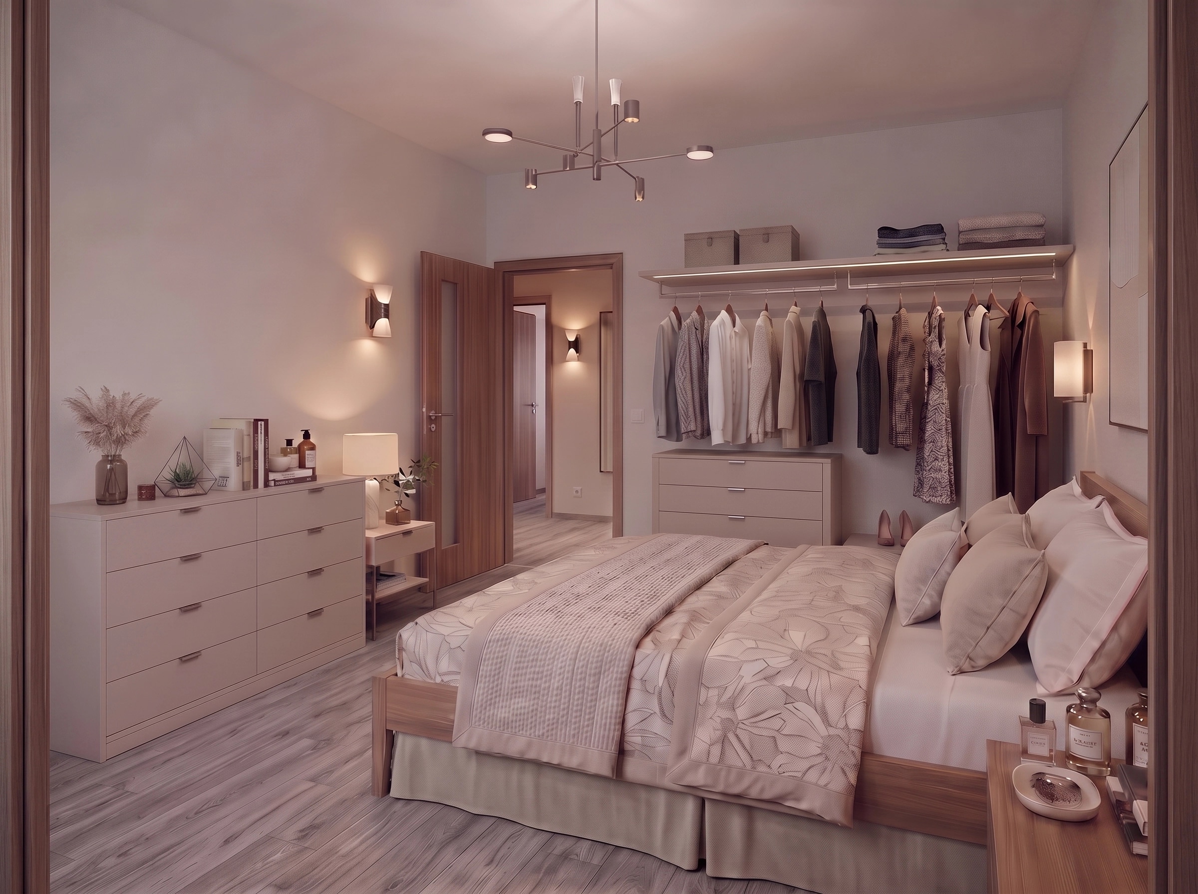 Interior design in Contemporary style — Bedroom by GenRoom AI