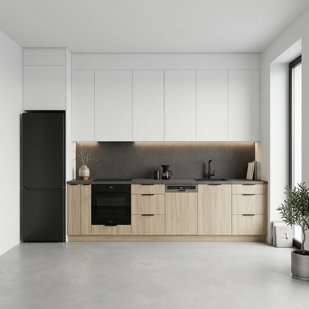 Minimalism Kitchen design — interior photo by GenRoom AI