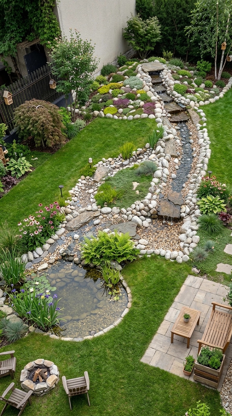 Landscape design in Eco Natural Garden style — Yard by GenRoom AI