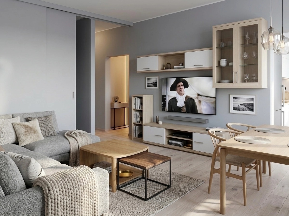 Scandinavian Living Room design — interior photo by GenRoom AI