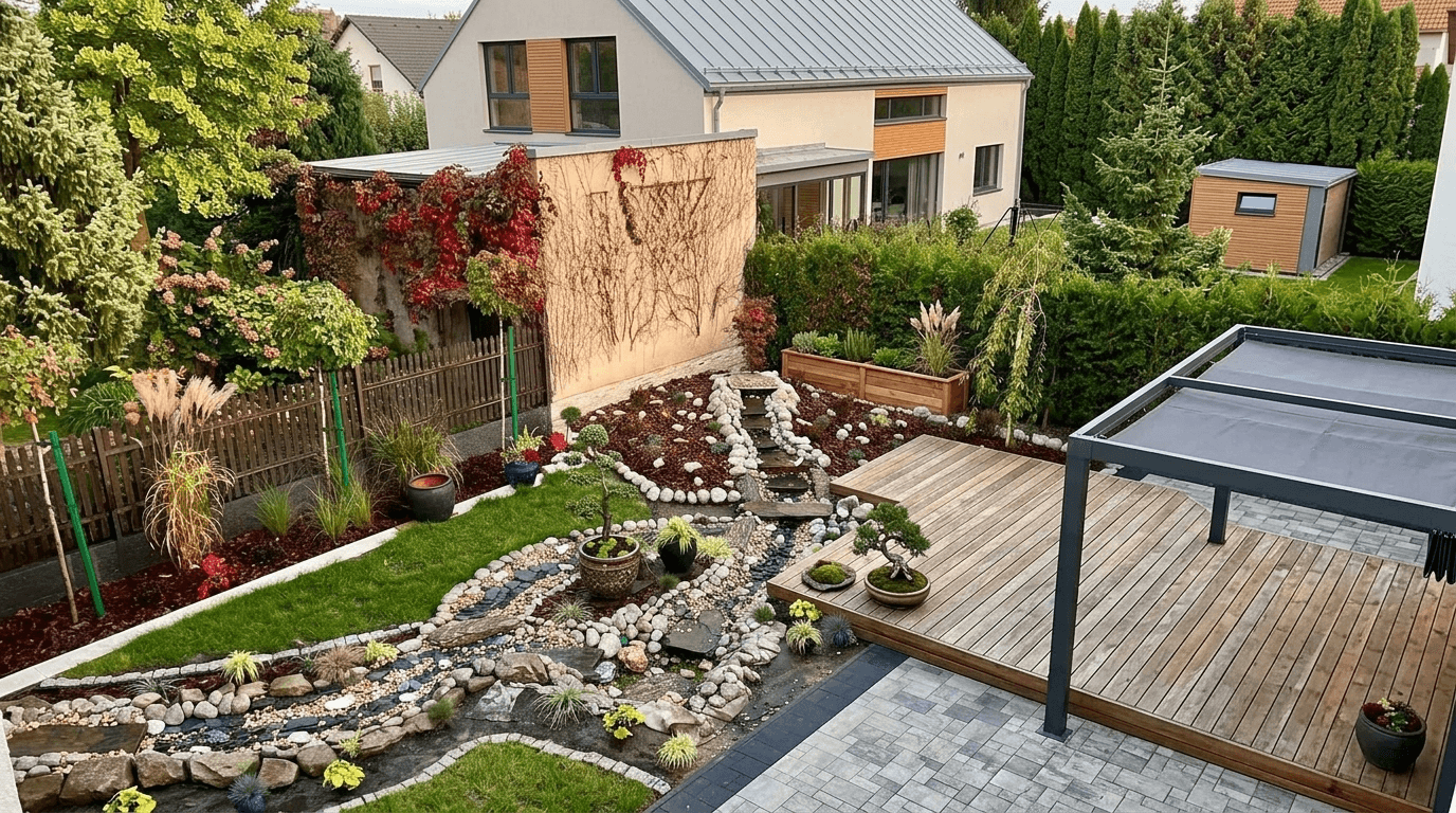 Yard design in no_style style — photo by GenRoom AI