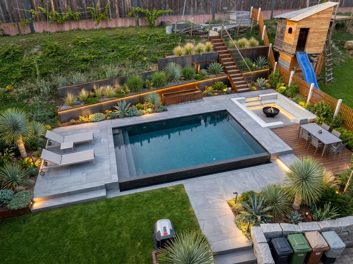 Contemporary Yard Yard design — yard photo by GenRoom AI