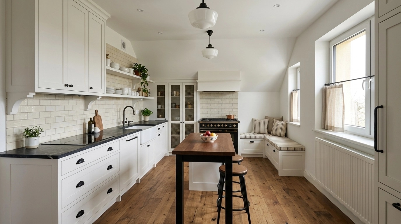 Modern Farmhouse Kitchen design — interior photo by GenRoom AI