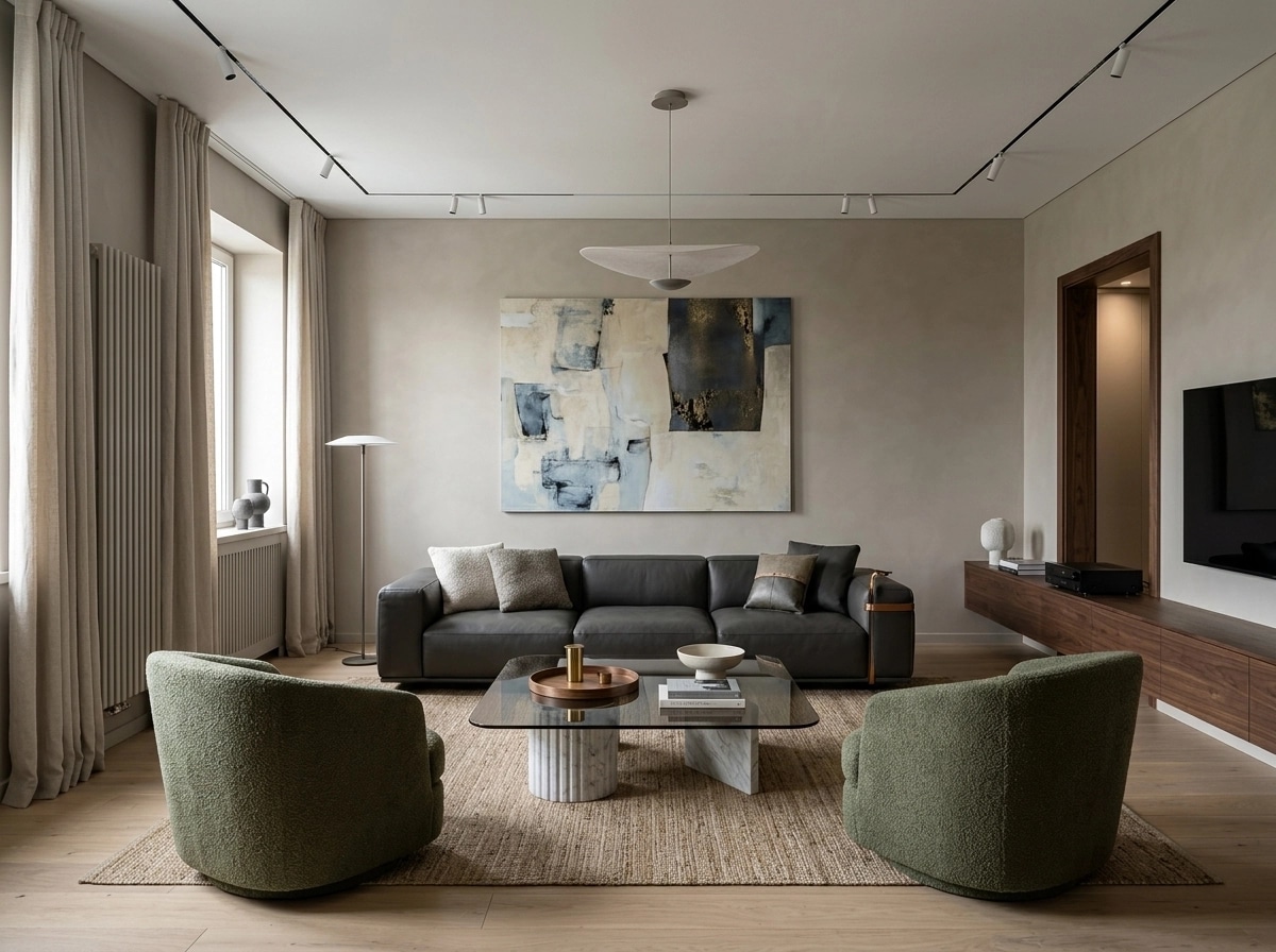 Interior design in Contemporary style — Living Room by GenRoom AI
