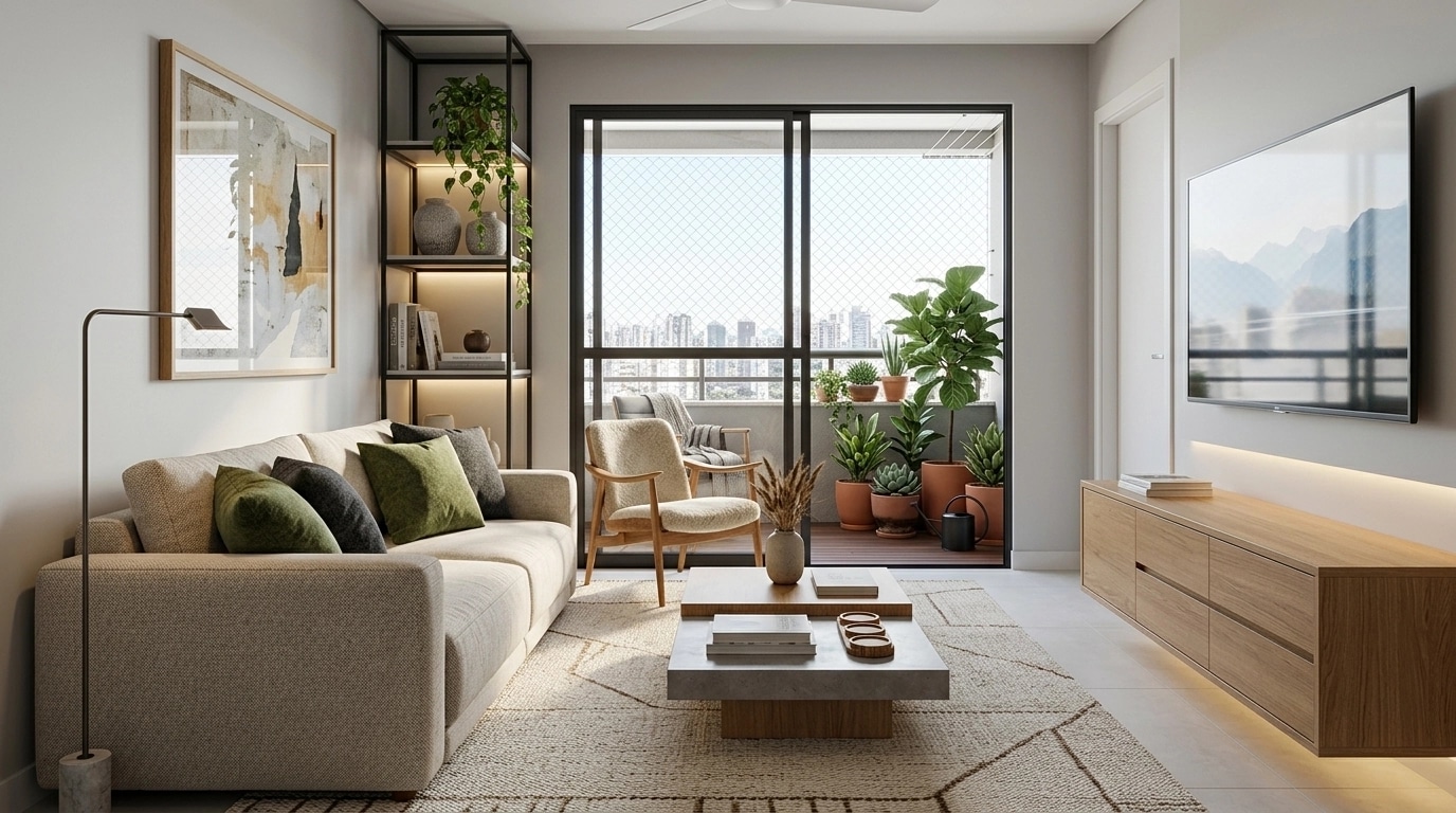 Interior design in Scandinavian style — Living Room by GenRoom AI
