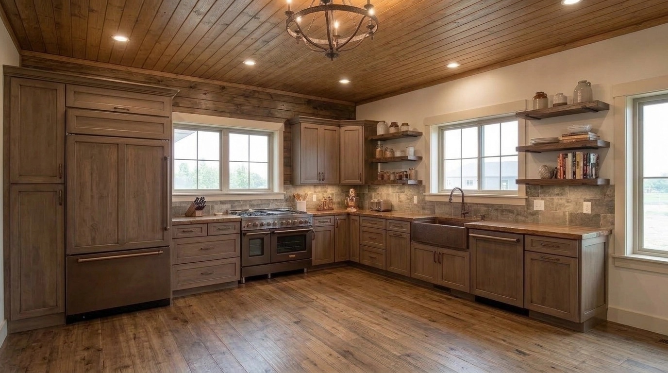Modern Farmhouse Kitchen design — interior photo by GenRoom AI