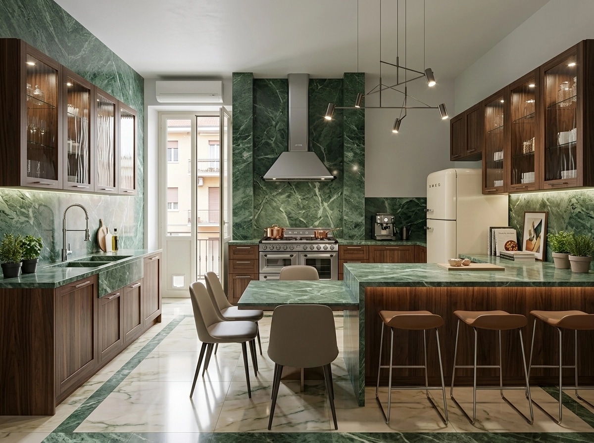 Interior design in Contemporary style — Kitchen by GenRoom AI