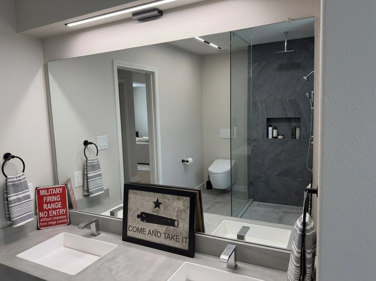 Minimalism Bathroom design — interior photo by GenRoom AI